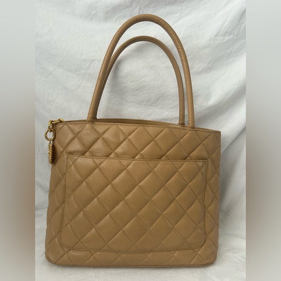 Chanel camel color caviar medallion tote - Picture 6 of 16